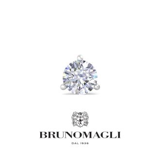 Bruno Magli Mens 1 Carat Lab Grown Diamond Martini Stud Earring In Sterling Silver