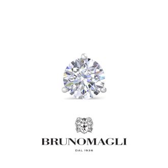 Bruno Magli Mens 1 1/2 Carat Lab Grown Diamond Martini Stud Earring In Sterling Silver
