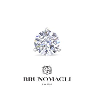 Bruno Magli Mens 2 Carat Lab Grown Diamond Martini Stud Earring In Sterling Silver