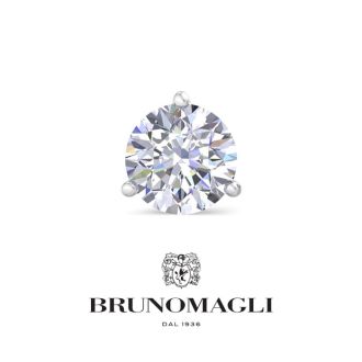 Bruno Magli Mens 3 Carat Lab Grown Diamond Martini Stud Earring In Sterling Silver