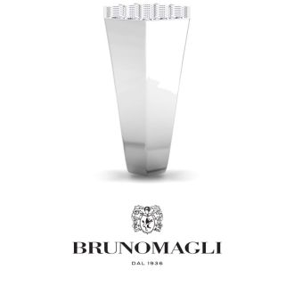 Bruno Magli Mens 2 Carat Lab Grown Diamond Cluster Ring In Sterling Silver