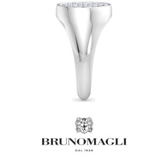 Bruno Magli Mens 1 Carat Round Lab Grown Diamond Cluster Ring In Sterling Silver