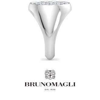 Bruno Magli Mens 2 Carat Round Lab Grown Diamond Cluster Ring In Sterling Silver