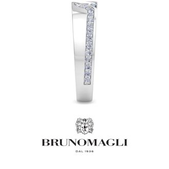 Bruno Magli Mens 1 Carat Emerald Cut Lab Grown Diamond Floating Ring In Sterling Silver