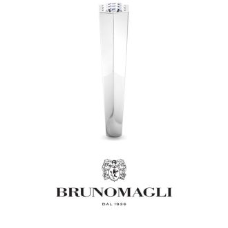 Bruno Magli Mens 1 Carat Round Shape Lab Grown Diamond Three Stone Ring In Sterling Silver