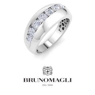 Bruno Magli Mens 1 Carat Classic Lab Grown Diamond Ring In Sterling Silver