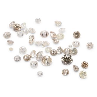 Estate Jewelry 2 Carats of Natural White Diamonds, G-H, I2-I3