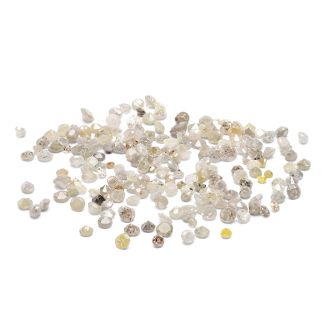 Estate Jewelry 5 Carats Light Grey Rose Cut Diamonds, Low Quality