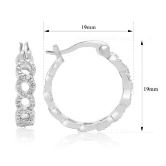 3 Pairs Of Diamond Hoop Earrings For An Amazing Price!
