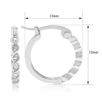 3 Pairs Of Diamond Hoop Earrings For An Amazing Price!
