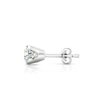 2 Carat Lab Grown Diamond Stud Earrings In White Gold