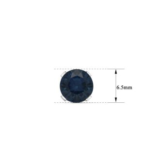 2 Carat Sapphire Stud Earrings In White Gold