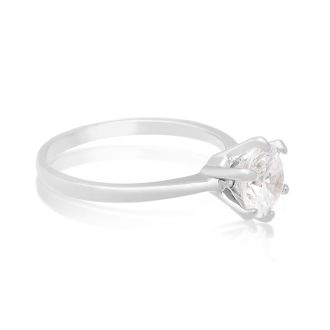 Fine Quality 1.50 ct Natural Diamond Six Prong Solitaire in Platinum
