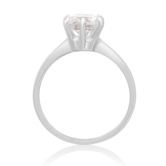 Fine Quality 1.50 ct Natural Diamond Six Prong Solitaire in Platinum
