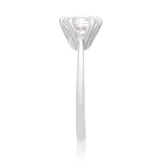 Fine Quality 1.50 ct Natural Diamond Six Prong Solitaire in Platinum
