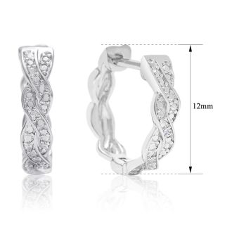 3 Pairs Of Diamond Hoop Earrings For An Amazing Price!
