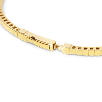 Estate Jewelry 14 Karat Yellow Gold 1 1/2 Carat Ruby and Diamond Tennis Bracelet