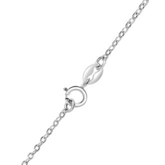 Estate Jewelry Sparkle Double Heart Necklace With Cubic Zirconias In Sterling Silver, 18 Inches
