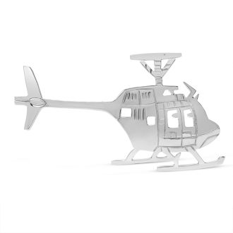 Estate Jewelry Vintage Helicopter Brooch In Sterling Silver