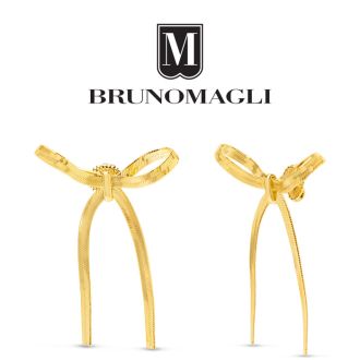 Bruno Magli Sofia Gold Bow Earrings
