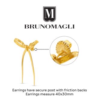 Bruno Magli Sofia Gold Bow Earrings