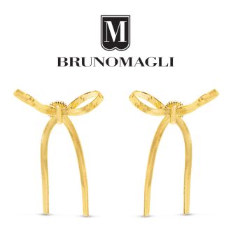 Bruno Magli Sofia Gold Bow Earrings