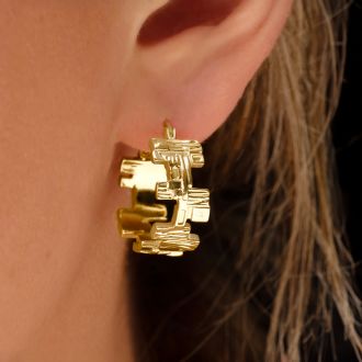 Bruno Magli Angelica Gold Hoop Earrings