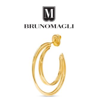 Bruno Magli Lucia Gold Hoop Earrings