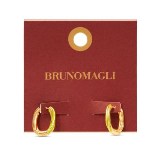 Bruno Magli Serena Gold Hoop Earrings, Verde