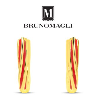 Bruno Magli Serena Gold Hoop Earrings, Rossa