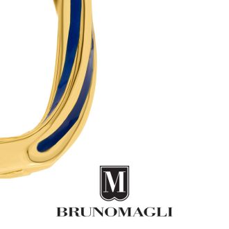 Bruno Magli Serena Gold Hoop Earrings, Blu