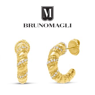 Bruno Magli Giorgia Gold Hoop Earrings