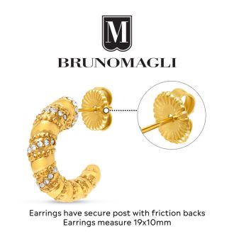 Bruno Magli Giorgia Gold Hoop Earrings