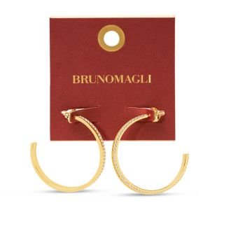 Bruno Magli Viviana Gold Hoop Earrings
