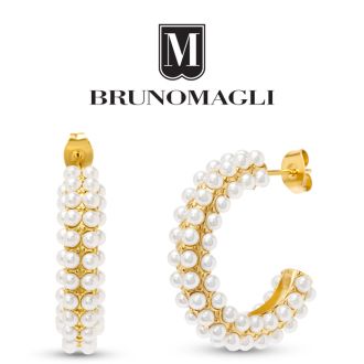 Bruno Magli Carla Gold Hoop Earrings