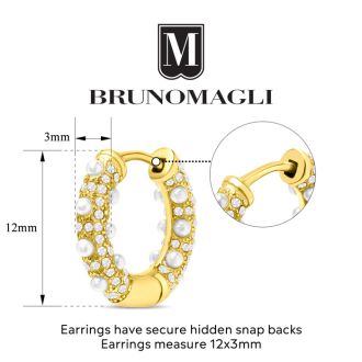 Bruno Magli Caterina Gold Hoop Earrings