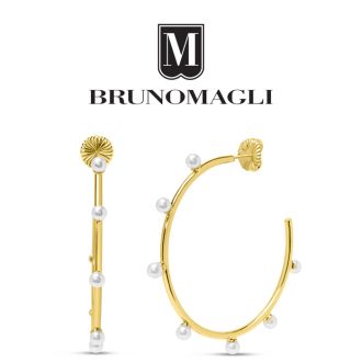 Bruno Magli Evelina Gold Hoop Earrings