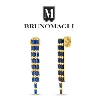 Bruno Magli Gabriella Gold Earrings, Zaffiro