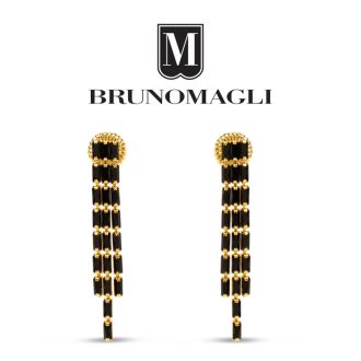 Bruno Magli Gabriella Gold Earrings, Nera