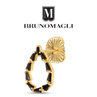 Bruno Magli Stefania Gold Earrings, Nera