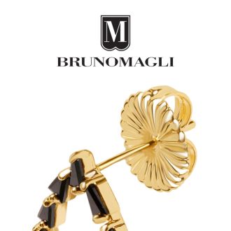 Bruno Magli Stefania Gold Earrings, Nera