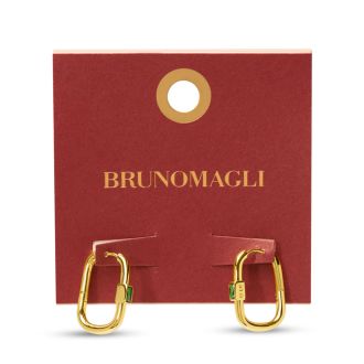Bruno Magli Daniela Gold Earrings, Smeraldo