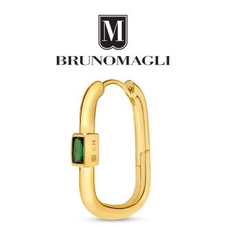 Bruno Magli Daniela Gold Earrings, Smeraldo