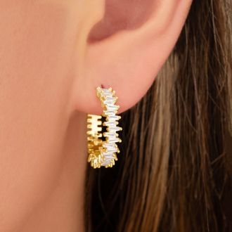 Bruno Magli Adelina Gold Earrings, Diamante
