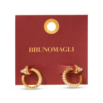 Bruno Magli Adelina Gold Earrings, Diamante