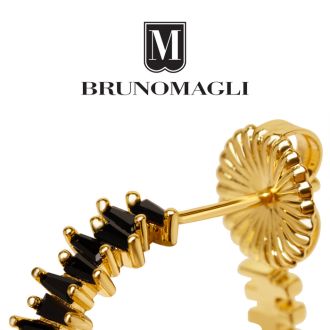 Bruno Magli Adelina Gold Earrings, Nera