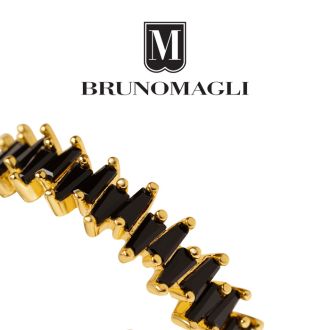 Bruno Magli Adelina Gold Earrings, Nera