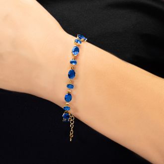 Bruno Magli Michela Gold Bracelet, Zaffiro