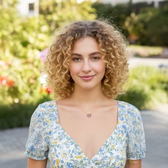 2 Carat Ruby and Lab Grown Diamond Heart Necklace In 14 Karat Yellow Gold, 1 1/2 Inches