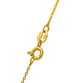 Estate Jewelry Pearl Flower Necklace In 14 Karat Yellow Gold, FREE 18 Inch Chain